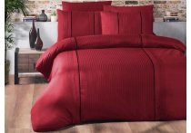 Постельное белье ранфорс delux First Choice - Dark Elegant Red (Турция), евро